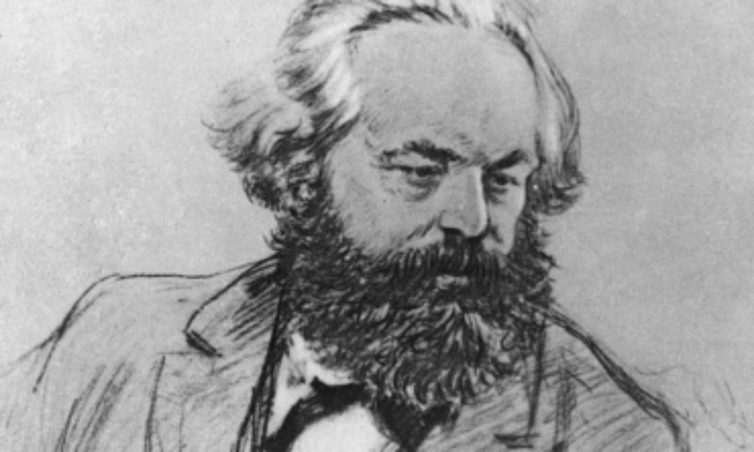 Karl Marx pencil drawing