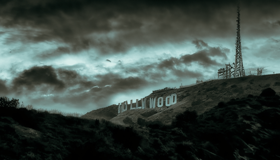 Hollywood Sign at Night