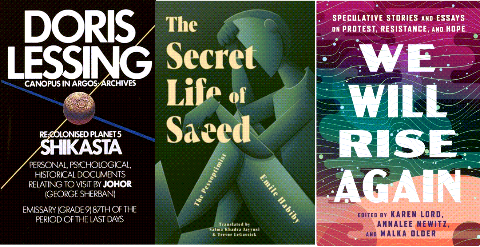 Three titles to read for the SF Reading Group for Spring 2026